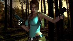 Woman lara croft