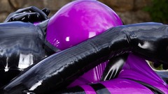 Woman latex blondes Susan Wayland Eyefinity