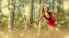 Woman latex brunettes models