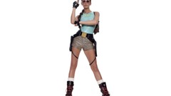 Woman latex legs brunettes lara croft lucy clarkson girls with 