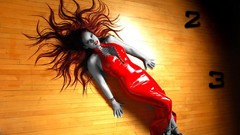 Woman latex legs stockings lingerie brunettes models panties 