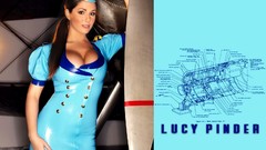 Woman latex models Lucy Pinder