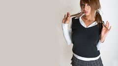 Woman Leah Dizon schoolgirls