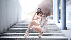 Woman legs asians models Korean Lee Eun Hye