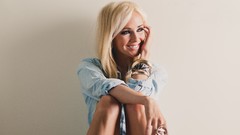 Woman legs blondes bracelets smiling models