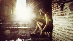 Woman legs blondes brunettes models