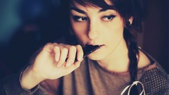 Woman legs blondes brunettes models portraits