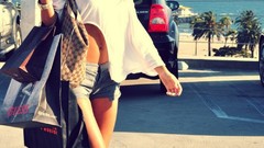 Woman legs brunettes boobs