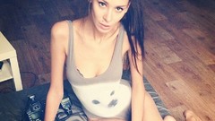 Woman legs brunettes Russians