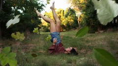 Woman legs outdoors brunettes