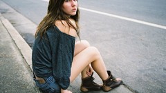 Woman legs shoulders brunettes Taylor McCutchan