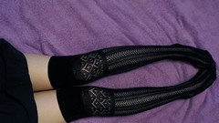 Woman legs stockings black stockings body parts