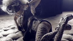 Woman legs stockings blondes lingerie