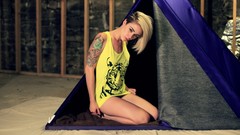 Woman legs stockings blondes lingerie brunettes models bra 