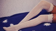 Woman legs stockings body parts