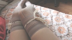 Woman legs stockings body parts