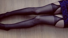 Woman legs stockings lingerie black lingerie black stockings 