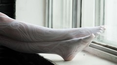 Woman legs stockings models