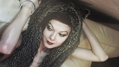 Woman legs tattoos lingerie brunettes singers models Santa 