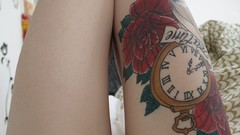 Woman legs tattoos models