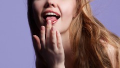 Woman licking lila Virginia Sun