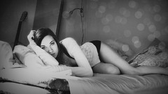 Woman Life on Mars grayscale