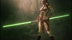 Woman lightsabers weapons jedi