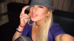 Woman Lindsay Lohan blondes