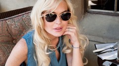 Woman Lindsay Lohan blondes