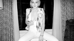 Woman Lindsay Lohan Cigarettes Actress blondes cleavage boobs 