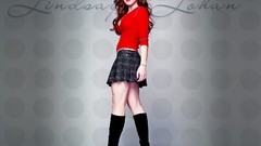 Woman Lindsay Lohan low-angle