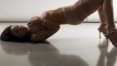 Woman lingerie brunettes