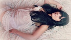 Woman lingerie brunettes models