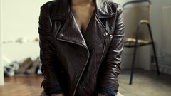 Woman lingerie brunettes models cleavage boobs huge boobs Lacey 