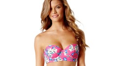 Woman lingerie brunettes models nina agdal fashion lingerie