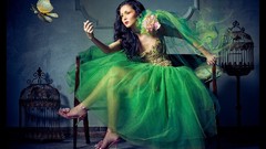 Woman lingerie brunettes models panties