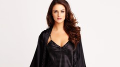 Woman lingerie brunettes models Simple Background