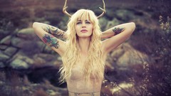 Woman lingerie models