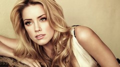 Woman lips Actress blondes models amber heard