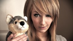 Woman lips blondes brunettes models toys (children)