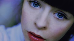 Woman lips blue eyes models