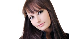 Woman lips brown eyes brunettes models