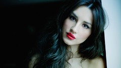 Woman lips brunettes