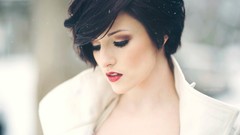 Woman lips brunettes