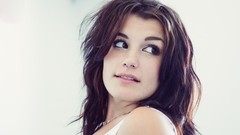 Woman lips brunettes models pierced nose