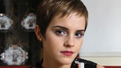 Woman lips Celebrity faces Actress earrings short hair emma 