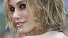 Woman lips Celebrity Keira Knightley Actress blondes portraits