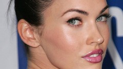 Woman lips Celebrity Megan Fox faces Actress blue eyes brunettes