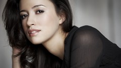 Woman lips faces Actress long hair brown eyes brunettes eye 