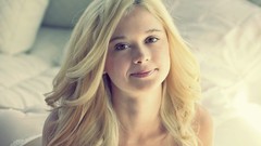 Woman lips faces blondes smiling models portraits Russians